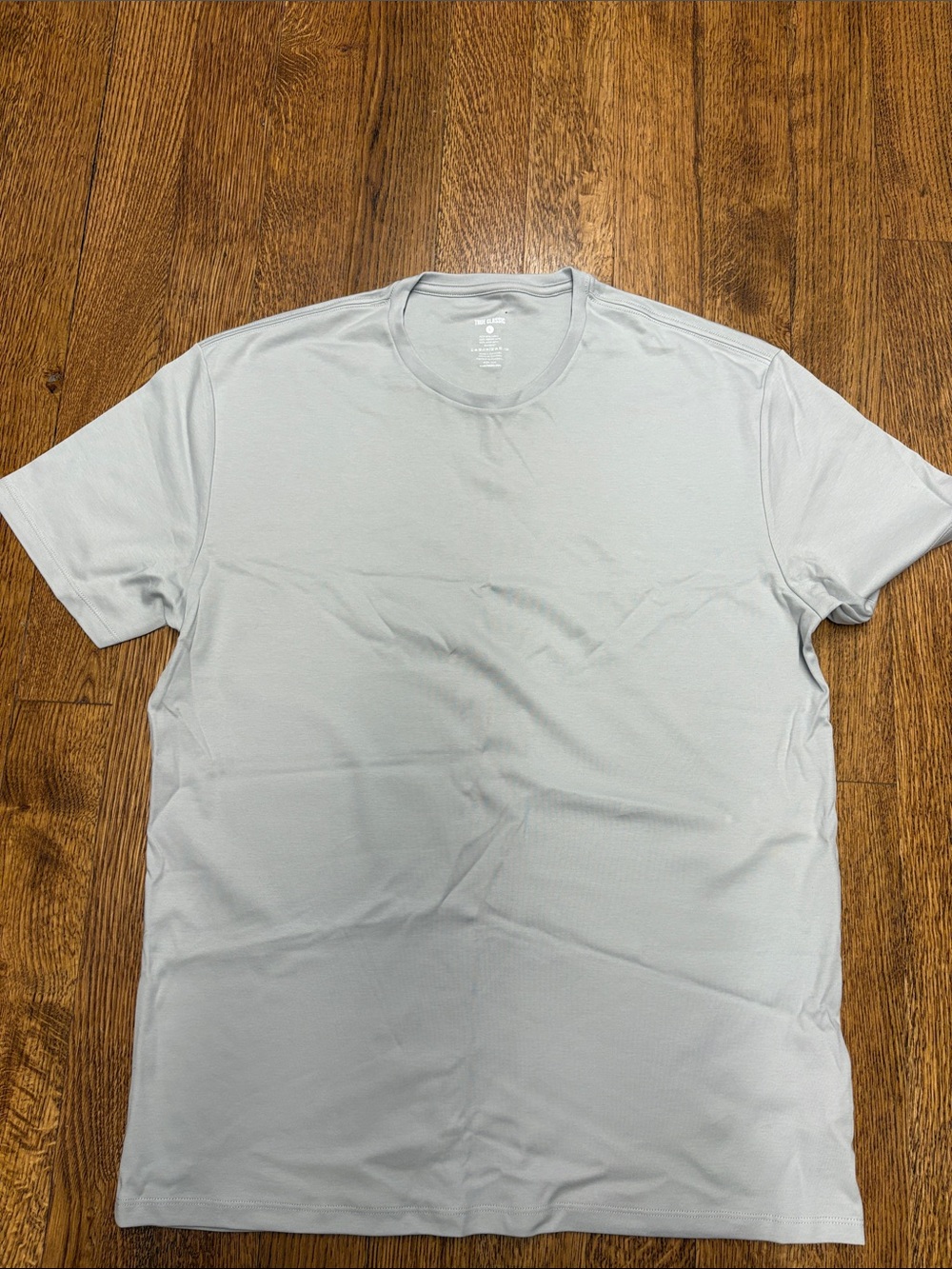 True Classic Men's Lightweight Crew Neck T-Shirt in Light Gray (Pack of 4) L